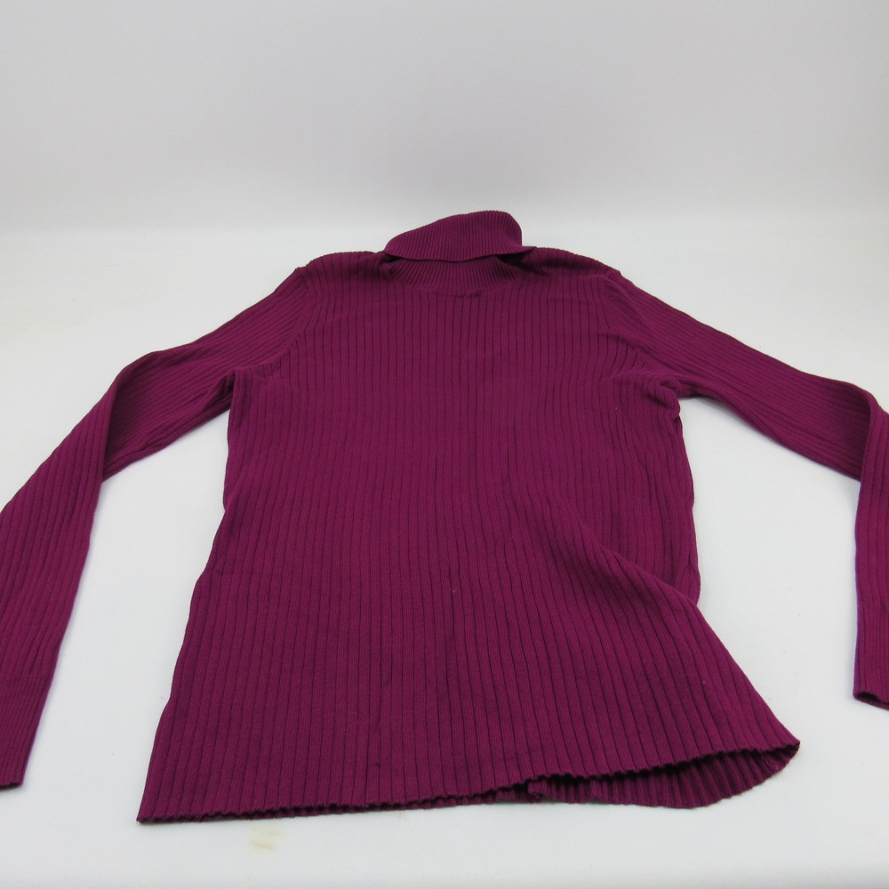 Merona Women's‎  Turtleneck Sweater Ribbed Knit  Long Sleeve  XXL Purple